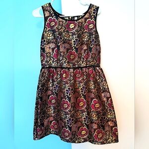 Metallic floral dress Xhilaration size L